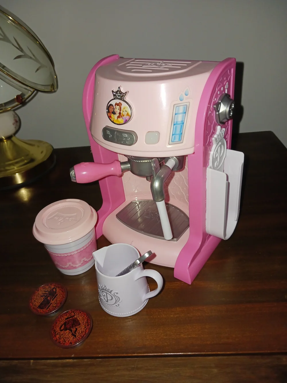 Disney Princess Style Collection Toy Espresso Machine Coffee Maker Play Kitchen